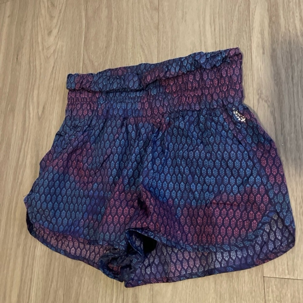 Free People Blue and Purple Athletic Shorts